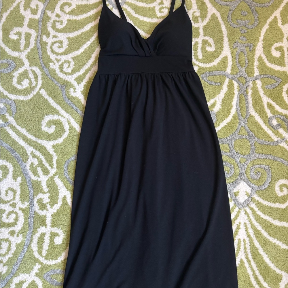 Derek Heart Black Midi Dress
